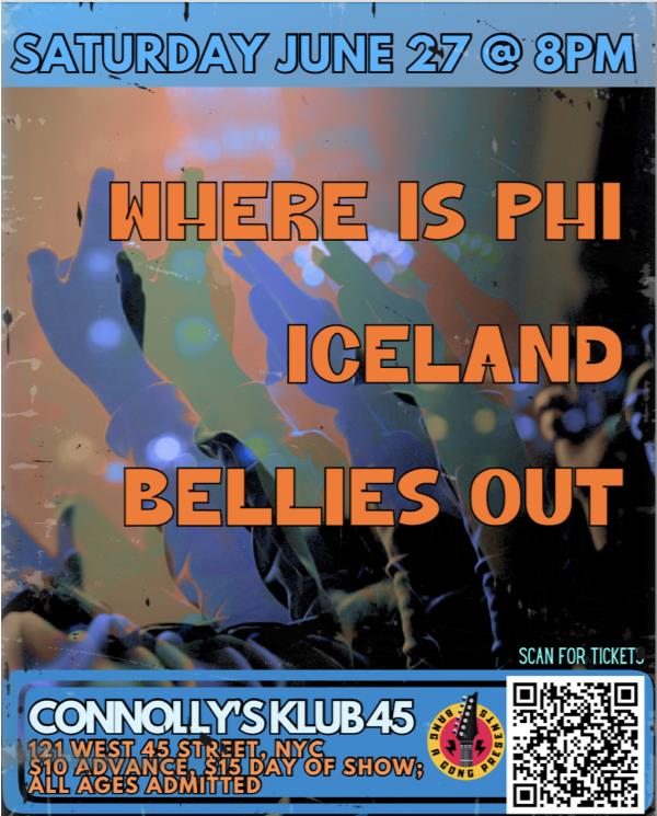 Where is Phi/Iceland/Bellies Out @ Connolly's Klub 45: 